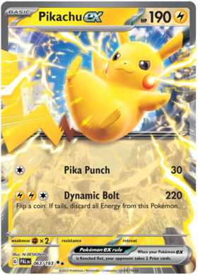 Pikachu EX 63/193